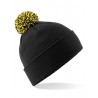 czapka zimowa - mod. B450:Black, 100% akryl, Yellow, One Size
